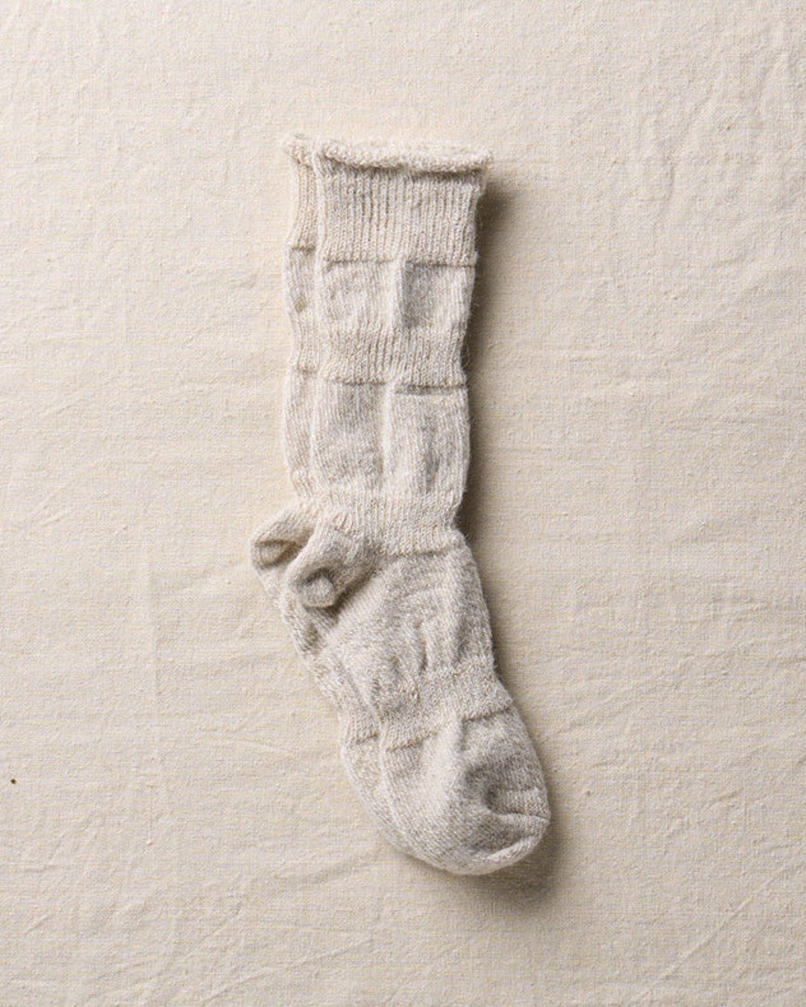 Alpaca Linen Ploot Socks | Natural