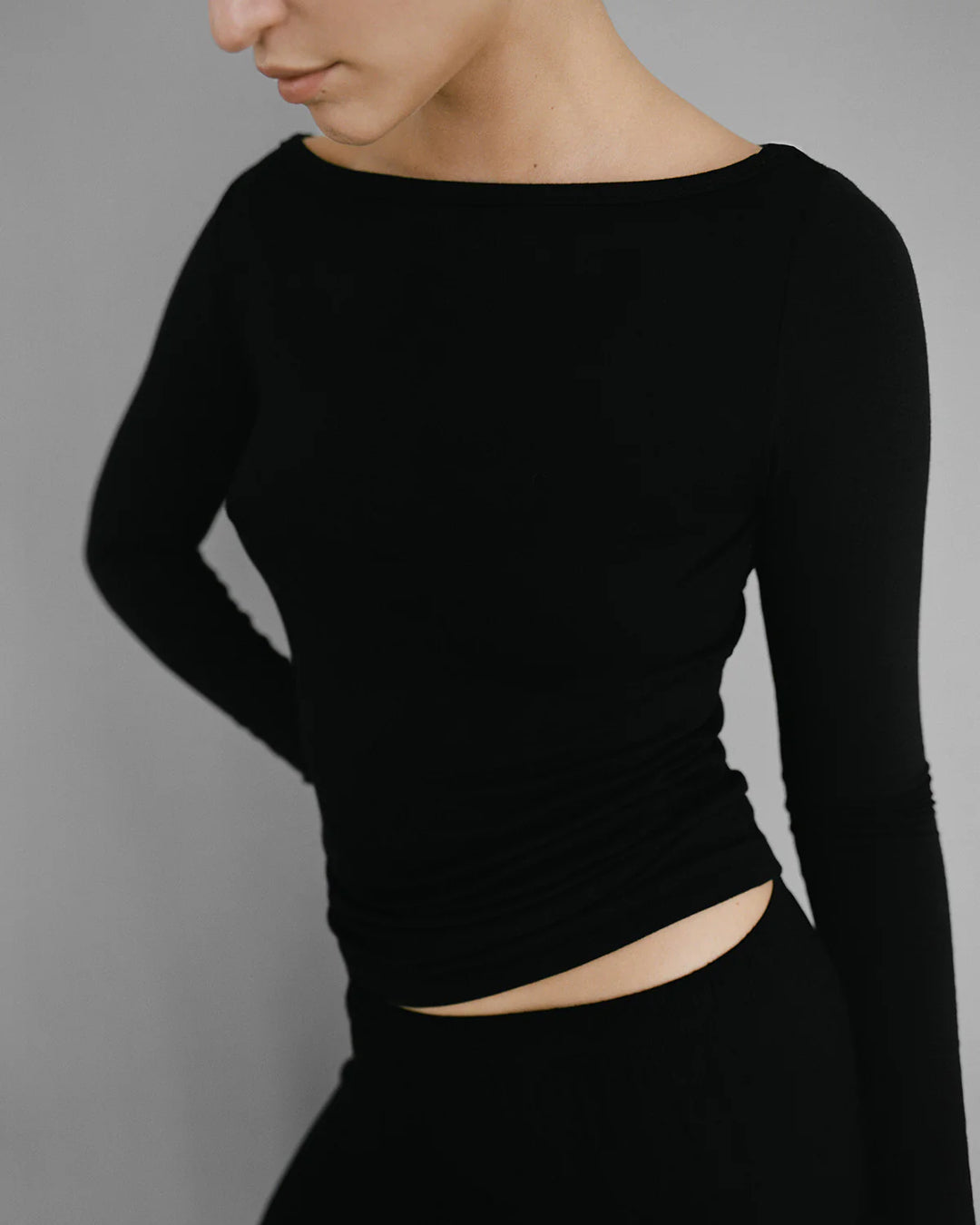 Recline Bateau Long Sleeve | Black