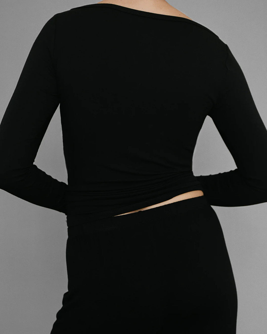 Recline Bateau Long Sleeve | Black