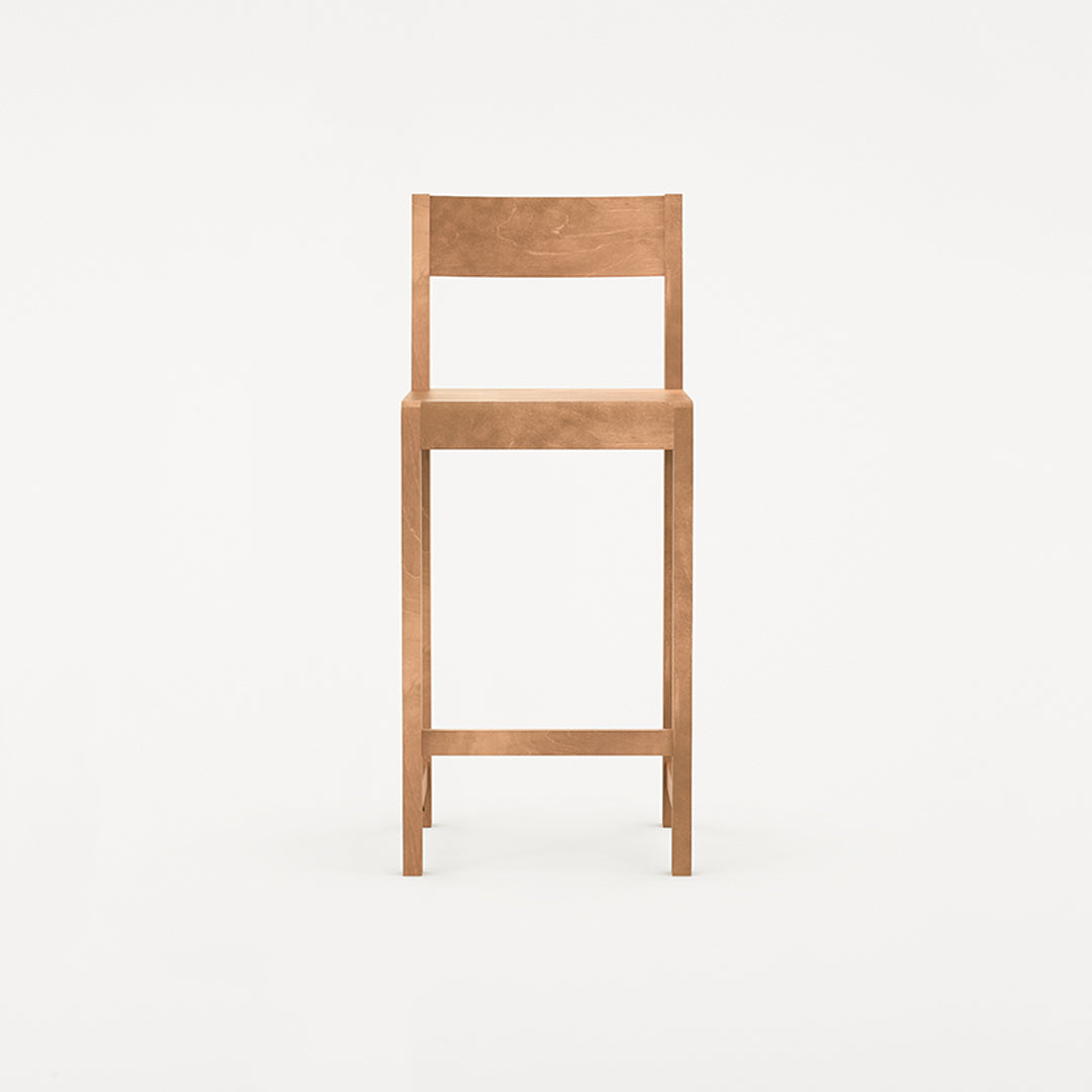 Køb Frama Bar Chair 01 Warm Brown Wood H65 online her | RAASTED
