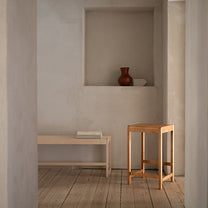 Køb Frama Stool 01 Warm Brown Wood H65 online her | RAASTED