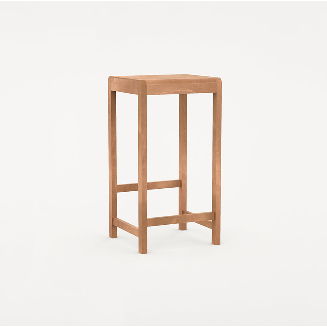 Køb Frama Stool 01 Warm Brown Wood H76 online her | RAASTED