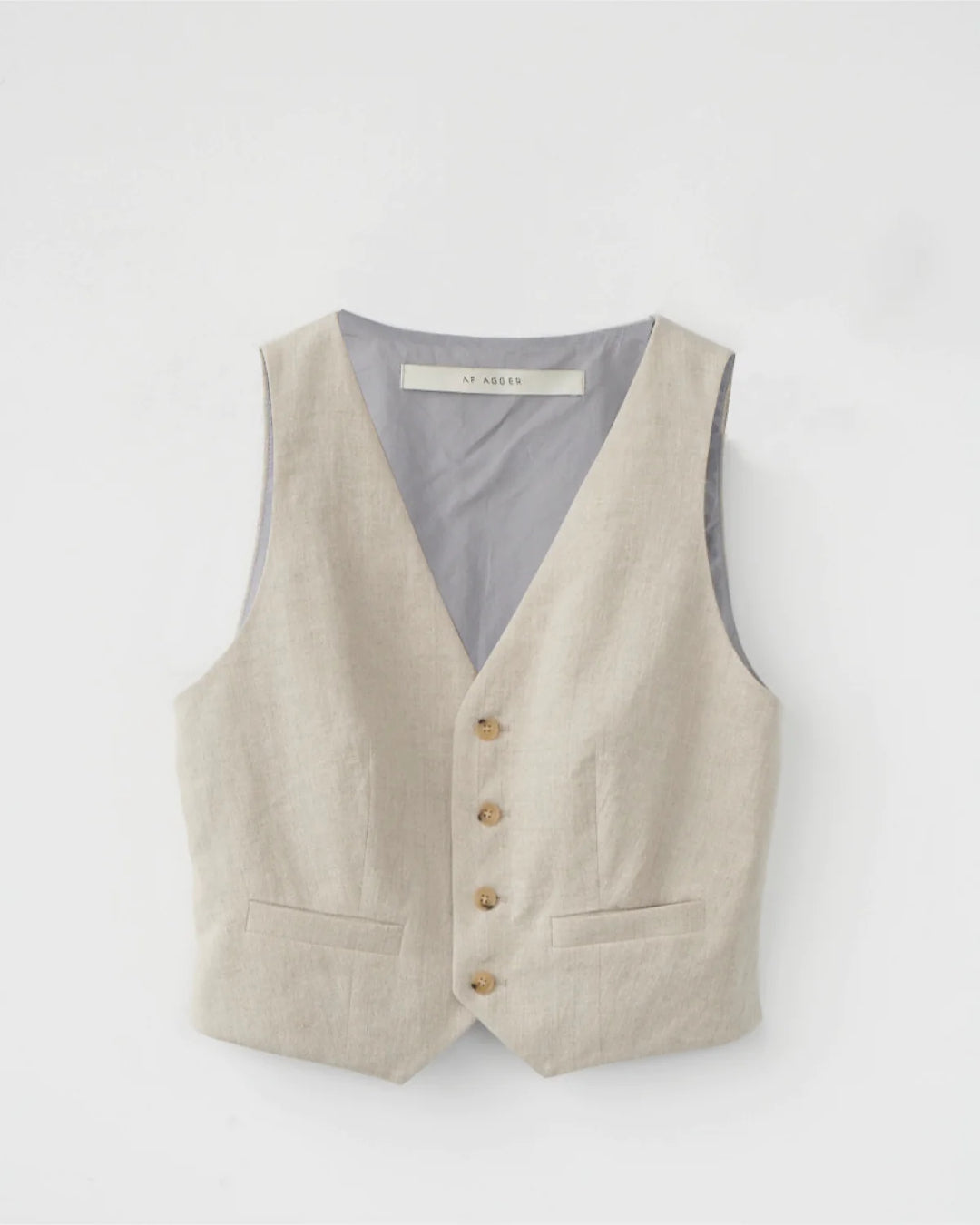 Linen Vest | Nature