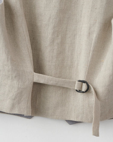 Linen Vest | Nature