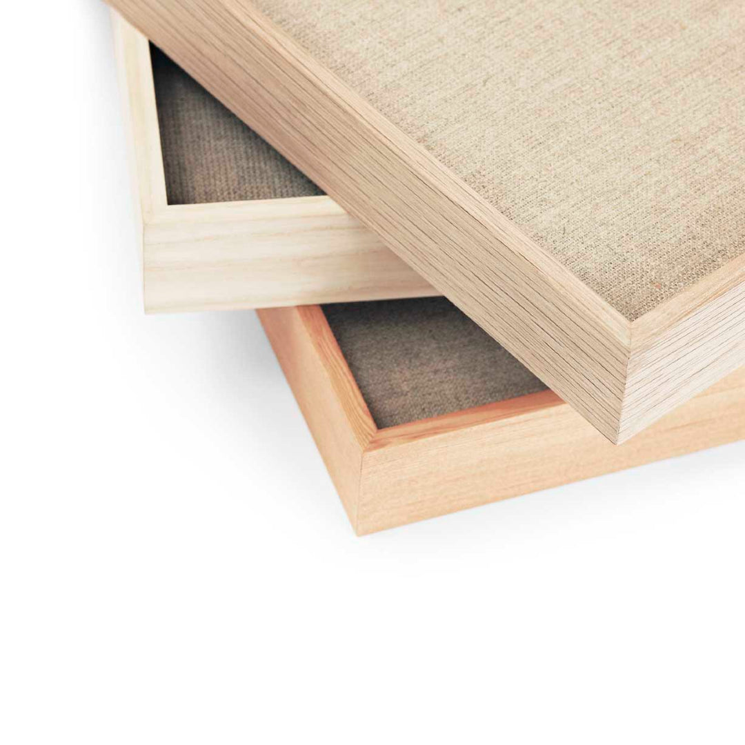 Pinboard w. Linen Canvas | Small | Oak