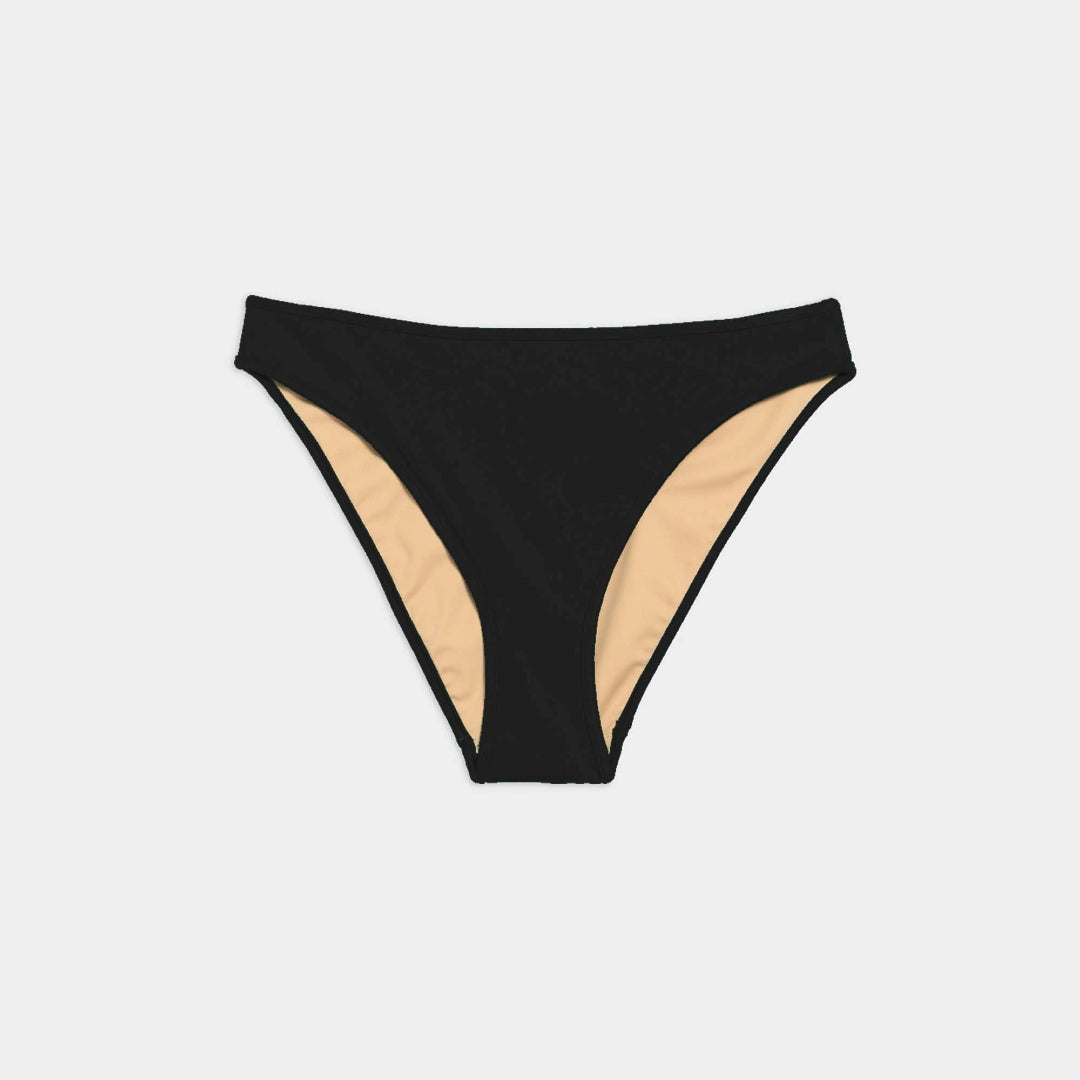 High Cut Bikini Bottom | Black