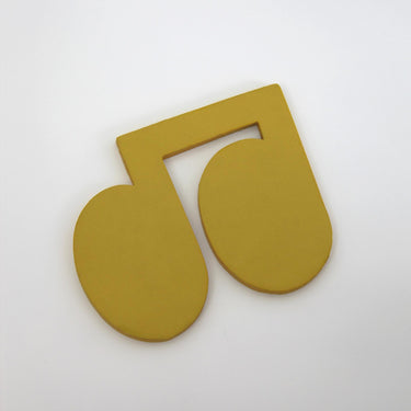 Leather Disco Coaster | Yellow
